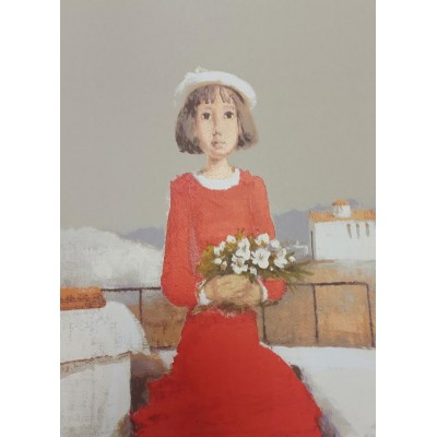 Dragica J. Cvek - Djevojčica u crvenoj haljini